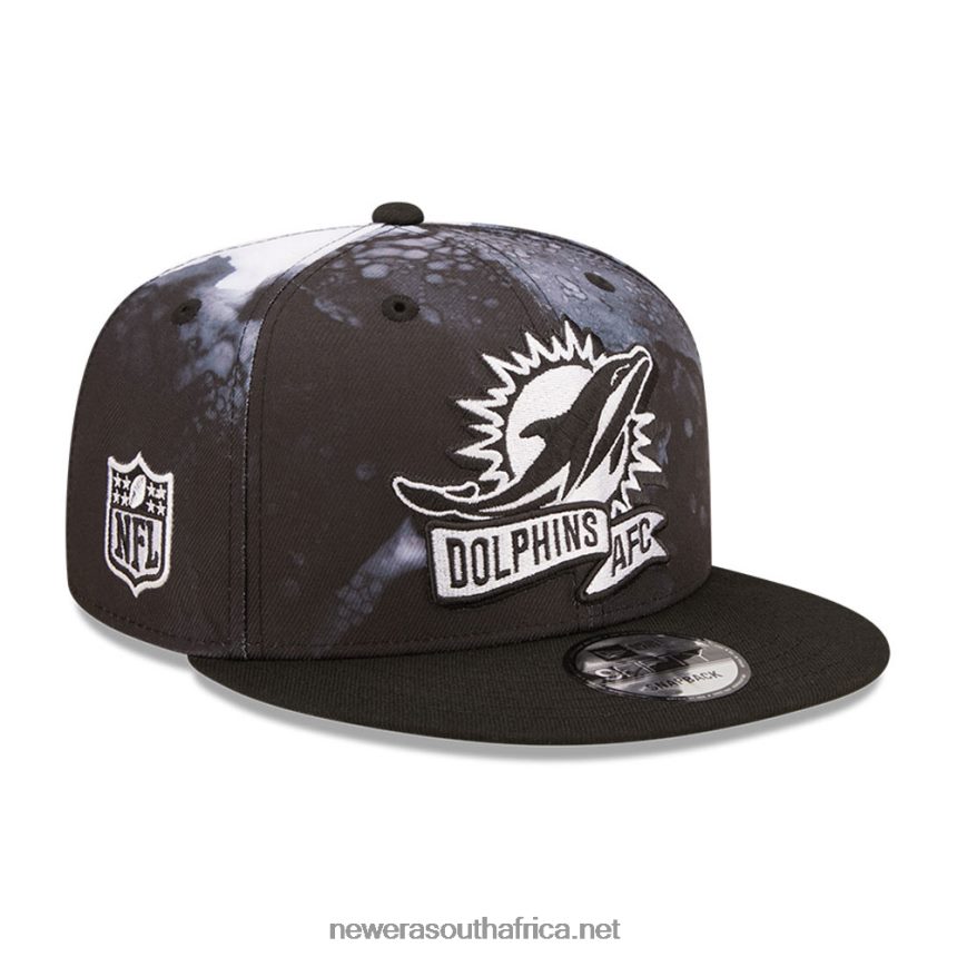 Miami Dolphins NFL Sideline 2022 Black 9FIFTY Snapback Cap New Era TRBRBN1876
