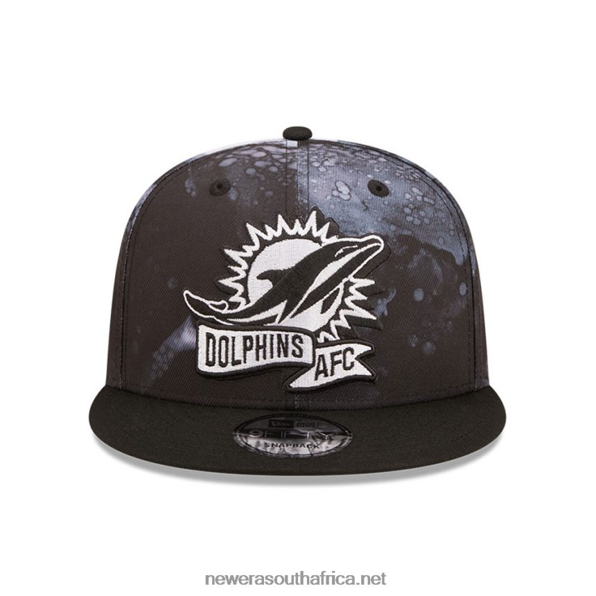 Miami Dolphins NFL Sideline 2022 Black 9FIFTY Snapback Cap New Era TRBRBN1876