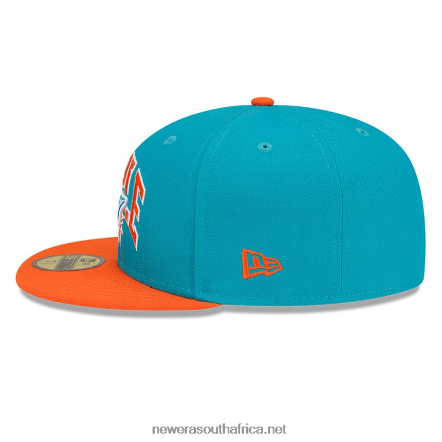 Miami Dolphins x Staple Turquoise 59FIFTY Fitted Cap New Era TRBRBN1143
