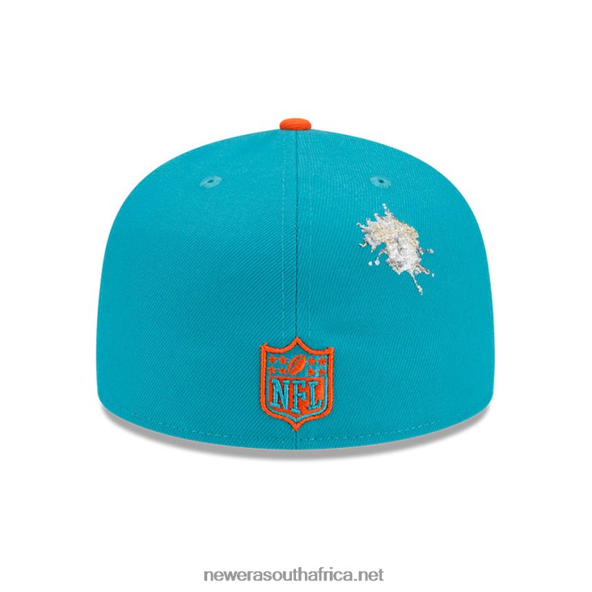 Miami Dolphins x Staple Turquoise 59FIFTY Fitted Cap New Era TRBRBN1143