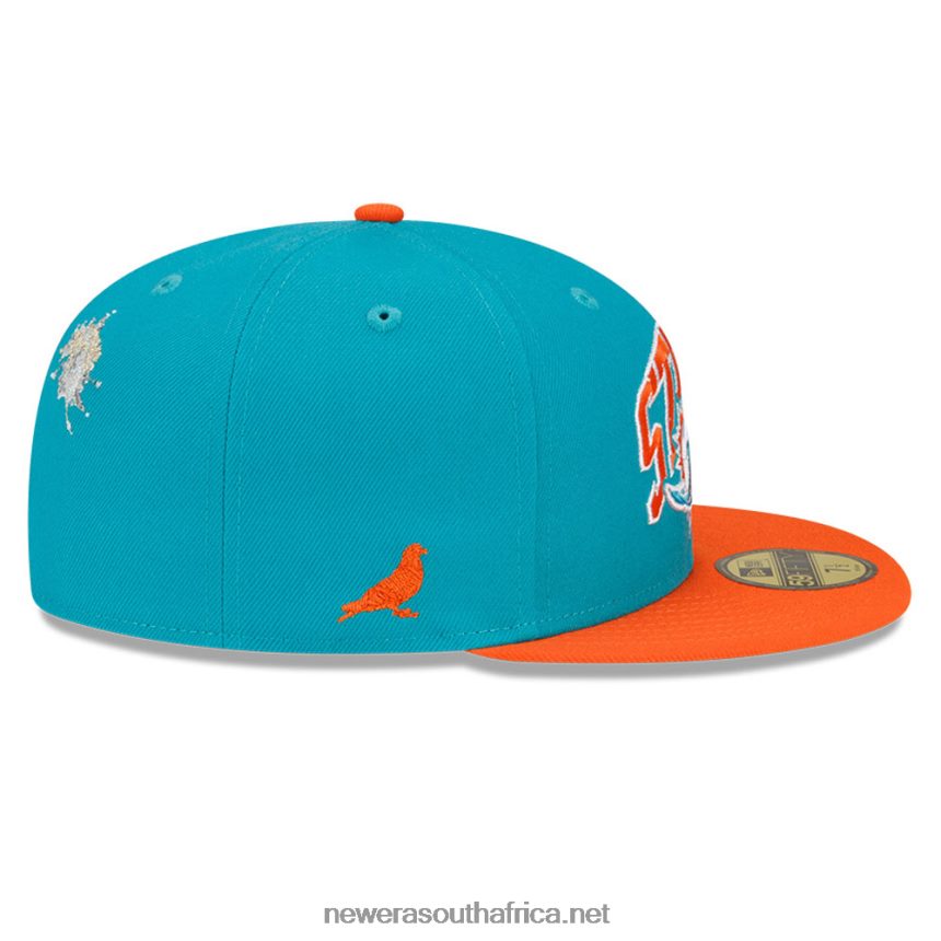 Miami Dolphins x Staple Turquoise 59FIFTY Fitted Cap New Era TRBRBN1143
