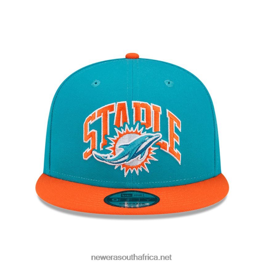 Miami Dolphins x Staple Turquoise 9FIFTY Snapback Cap New Era TRBRBN1888
