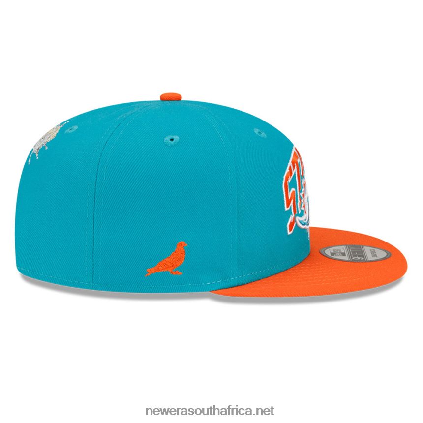 Miami Dolphins x Staple Turquoise 9FIFTY Snapback Cap New Era TRBRBN1888