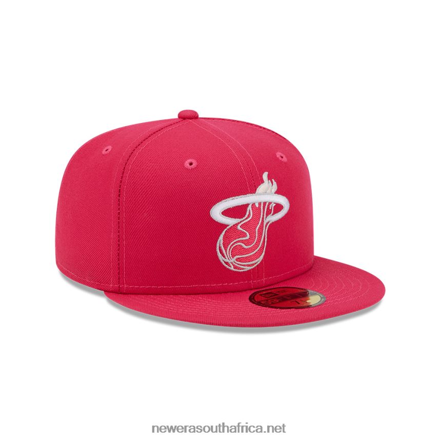 Miami Heat Light Fantasy Pink 59FIFTY Fitted Cap New Era TRBRBN1160