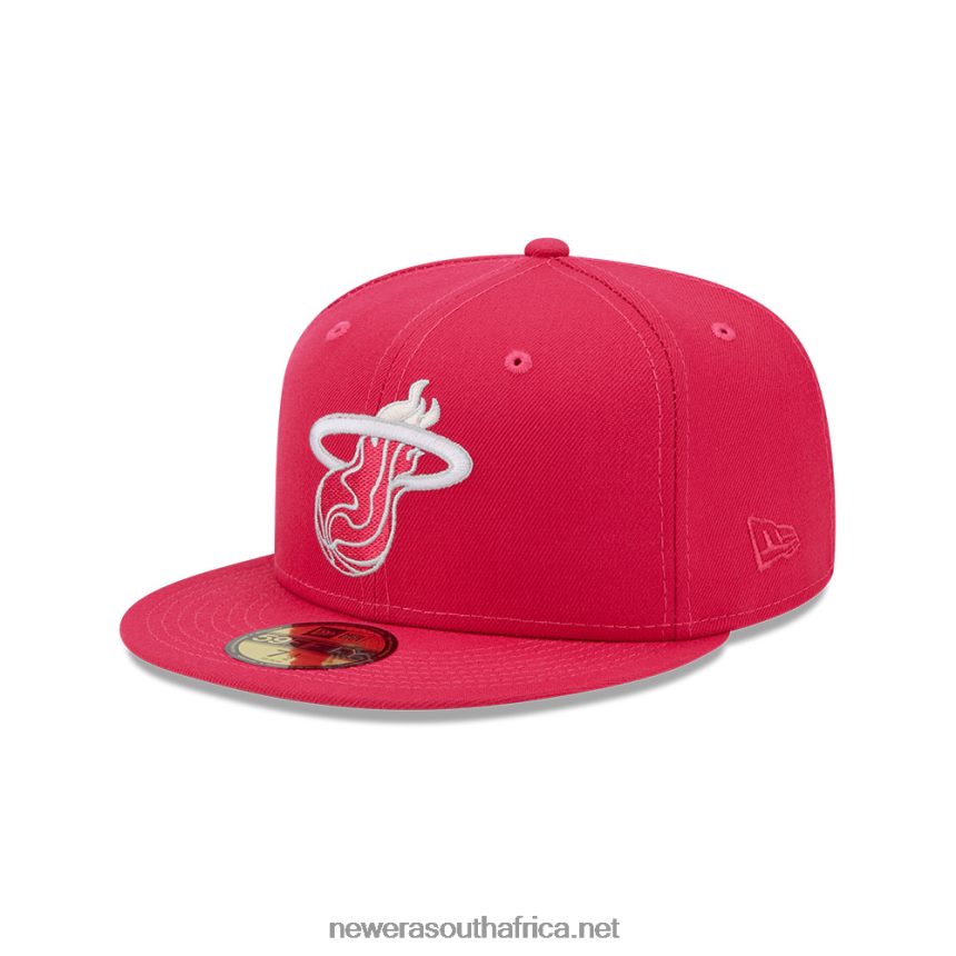 Miami Heat Light Fantasy Pink 59FIFTY Fitted Cap New Era TRBRBN1160