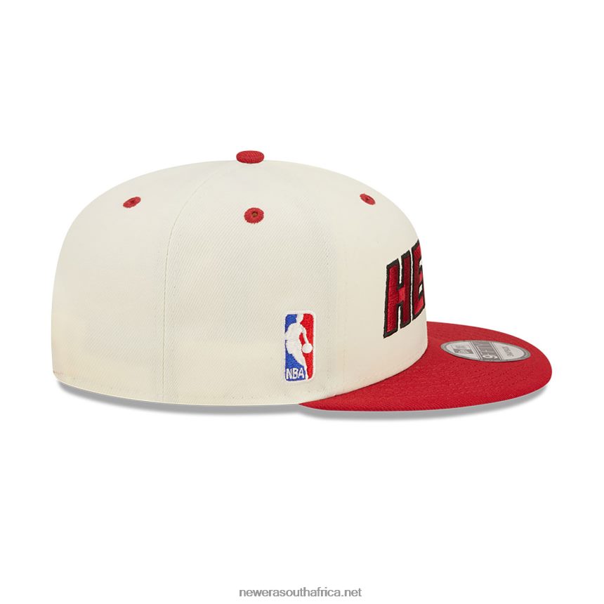 Miami Heat Logo Blend White 9FIFTY Snapback Cap New Era TRBRBN1954