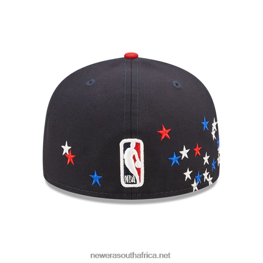 Miami Heat NBA Americana Navy 59FIFTY Fitted Cap New Era TRBRBN790