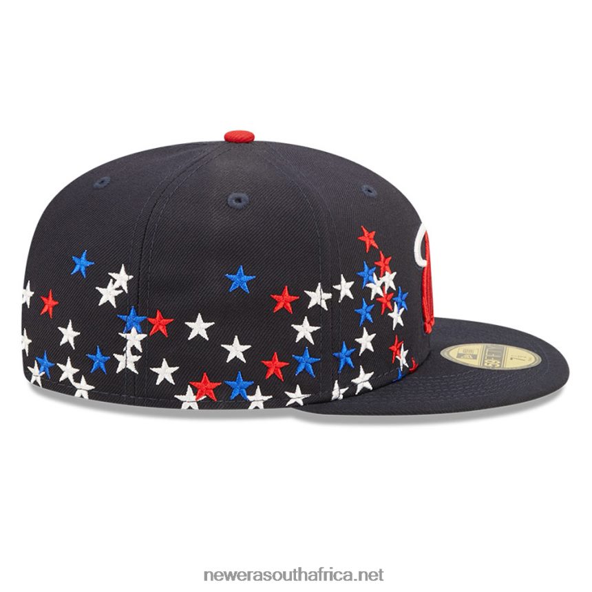 Miami Heat NBA Americana Navy 59FIFTY Fitted Cap New Era TRBRBN790