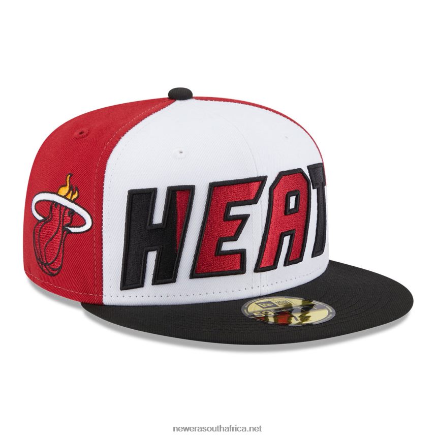 Miami Heat NBA Back Half Black 59FIFTY Fitted Cap New Era TRBRBN510