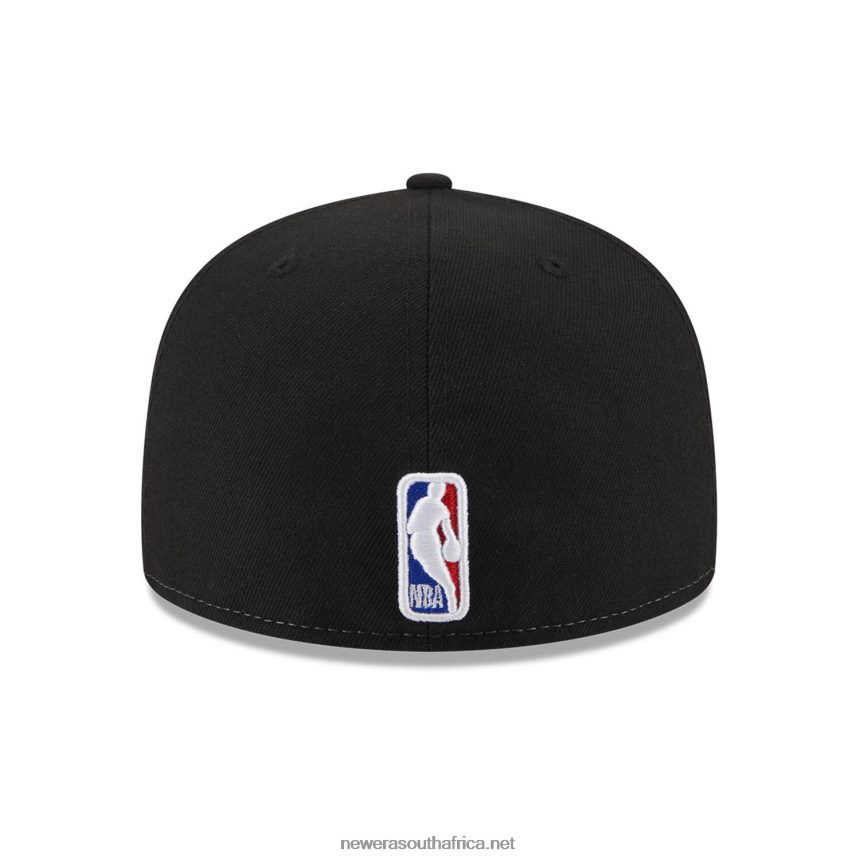 Miami Heat NBA Back Half Black 59FIFTY Fitted Cap New Era TRBRBN510