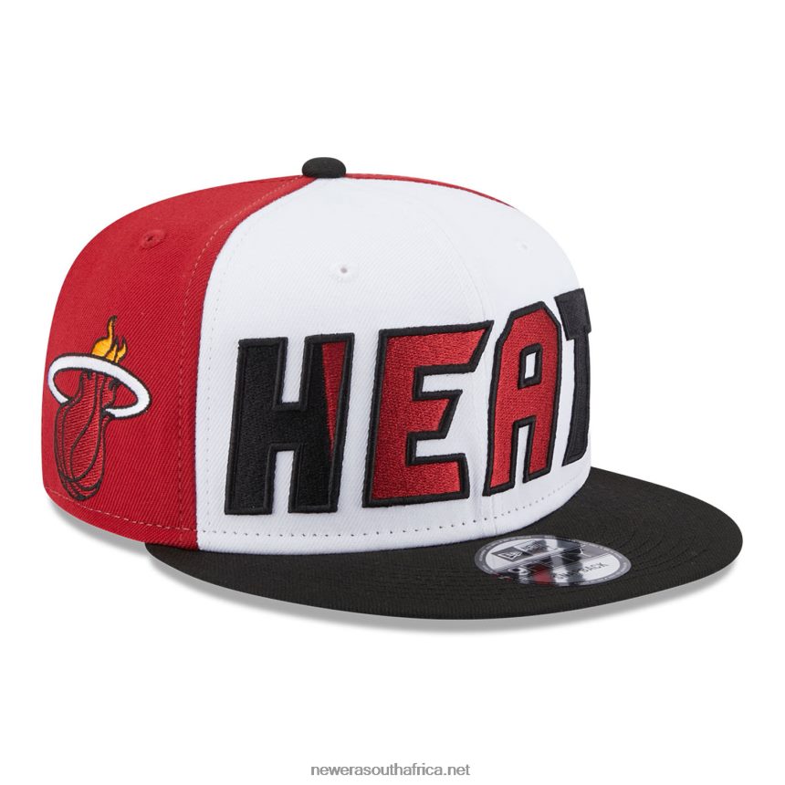 Miami Heat NBA Back Half Black 9FIFTY Snapback Cap New Era TRBRBN1980