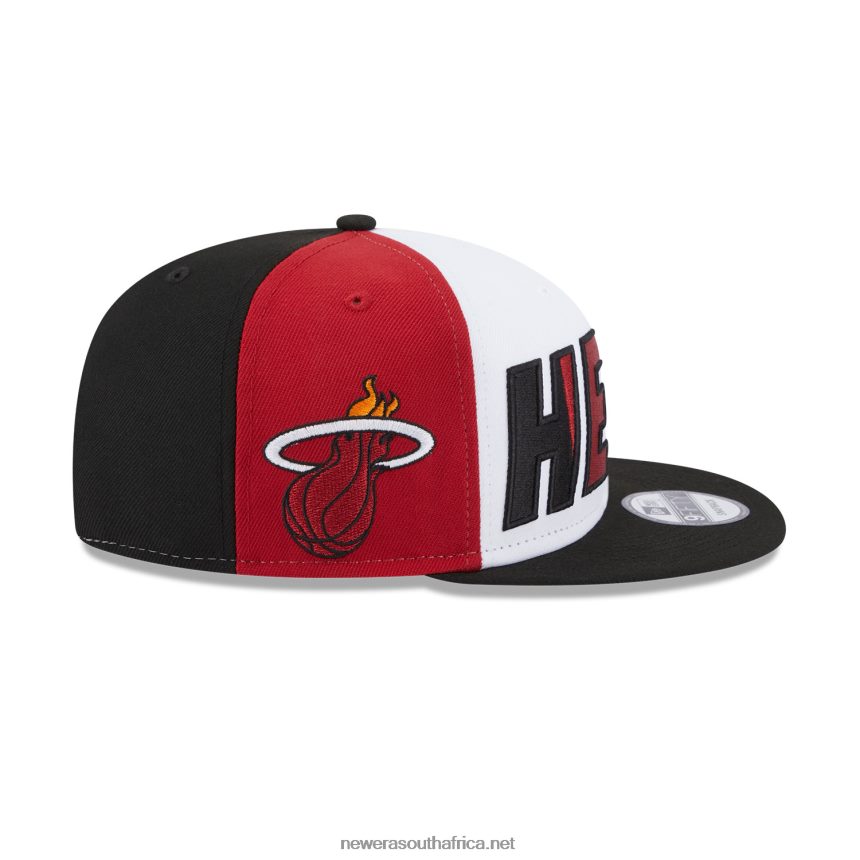 Miami Heat NBA Back Half Black 9FIFTY Snapback Cap New Era TRBRBN1980