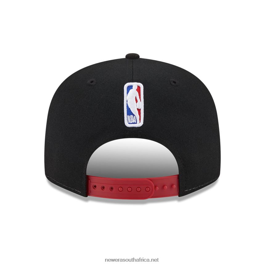 Miami Heat NBA Back Half Black 9FIFTY Snapback Cap New Era TRBRBN1980