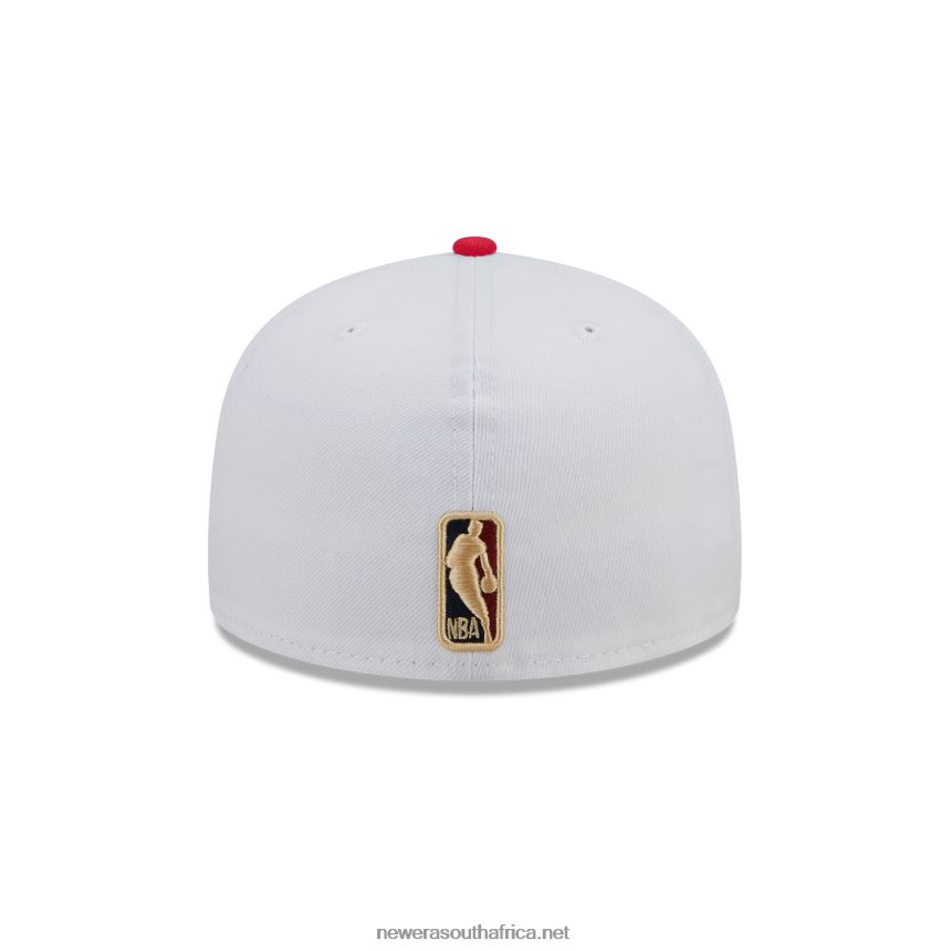 Miami Heat NBA Classic White 59FIFTY Fitted Cap New Era TRBRBN270