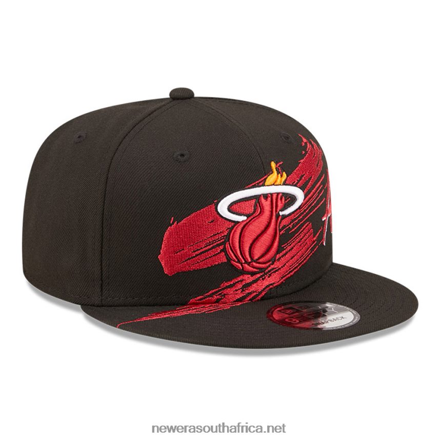 Miami Heat NBA Sweep Black 9FIFTY Snapback Cap New Era TRBRBN2094