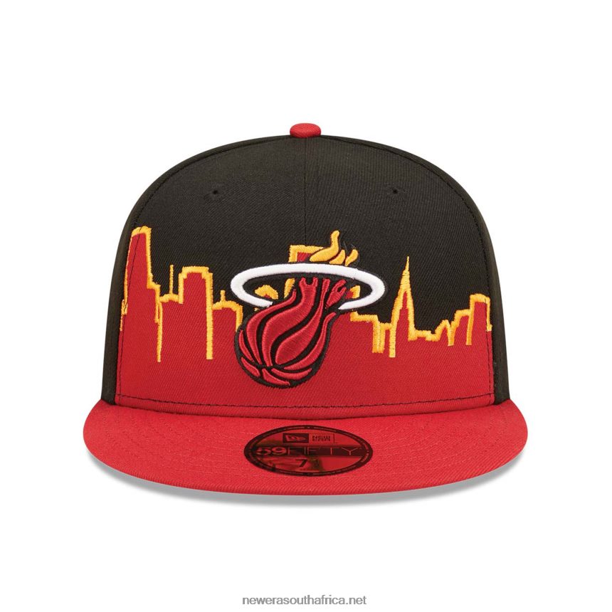 Miami Heat NBA Tip Off 2022 Black 59FIFTY Fitted Cap New Era TRBRBN36