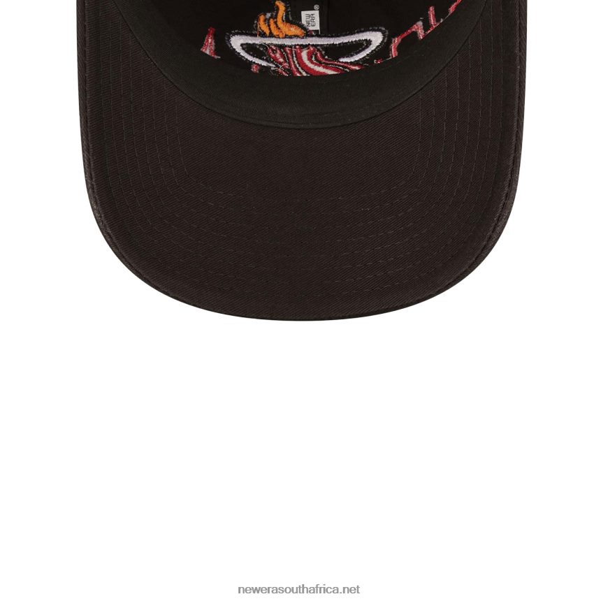 Miami Heat NBA Tip Off 2022 Black 9TWENTY Adjustable Cap New Era TRBRBN2255