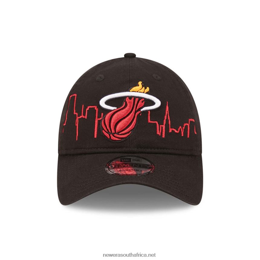 Miami Heat NBA Tip Off 2022 Black 9TWENTY Adjustable Cap New Era TRBRBN2255