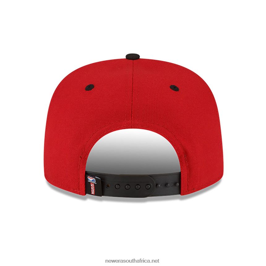 Miami Heat NBA x Marvel Black Widow Red 9FIFTY Snapback Cap New Era TRBRBN1962