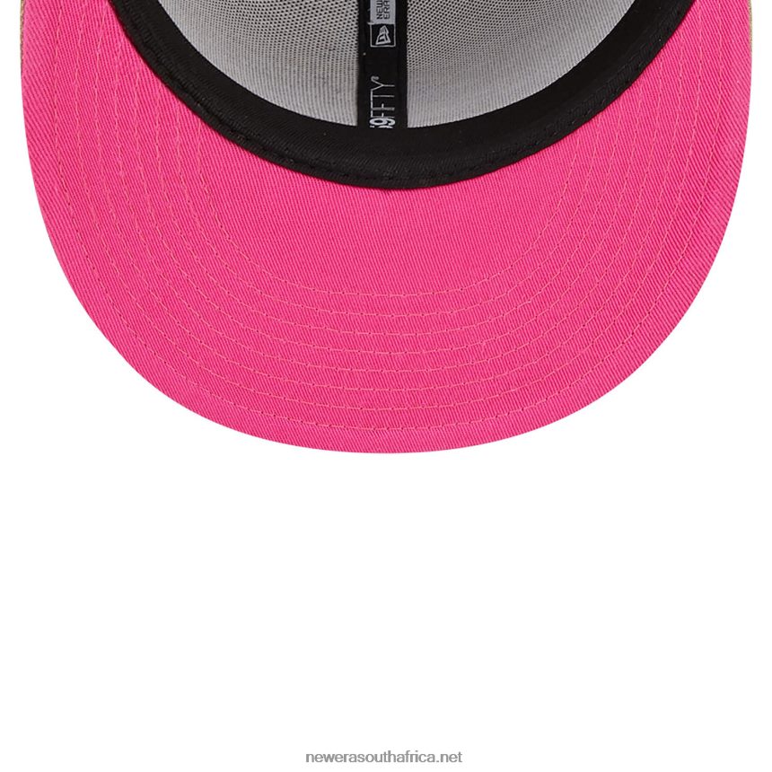 Miami Heat Team Neon Beige 59FIFTY Fitted Cap New Era TRBRBN566