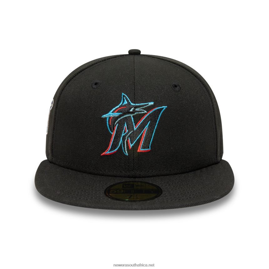 Miami Marlins 25th Anniversary Black 59FIFTY Fitted Cap New Era TRBRBN80