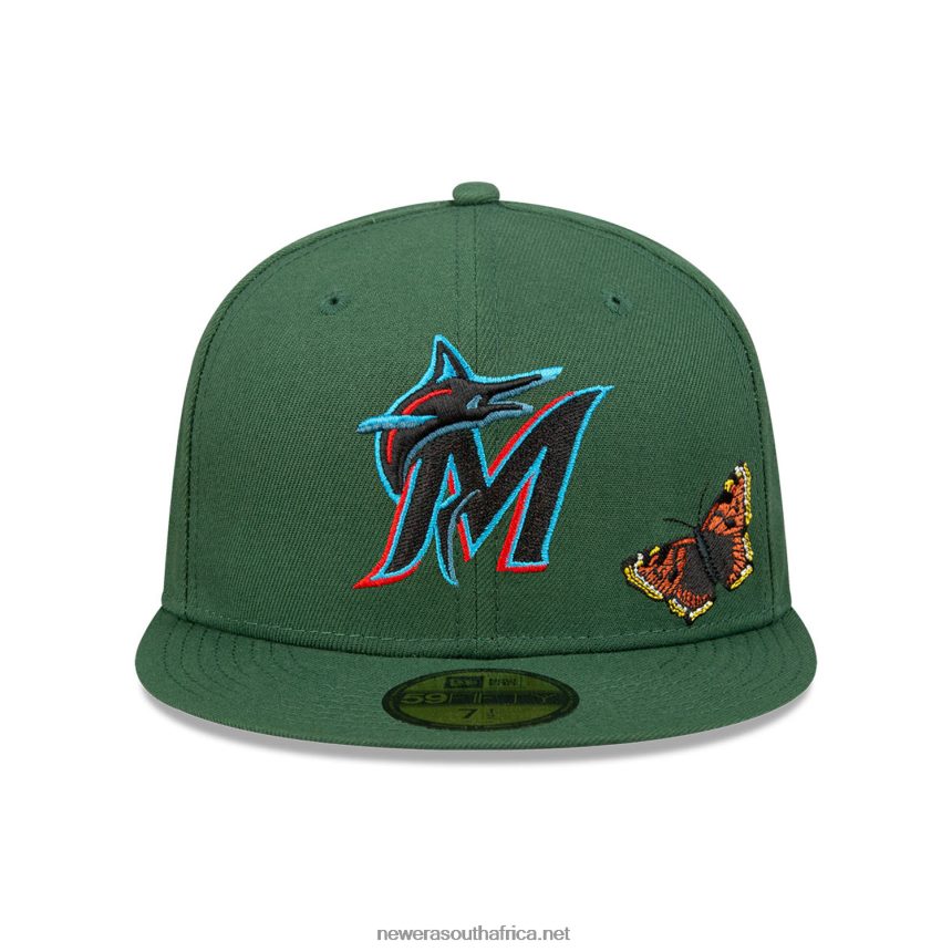 Miami Marlins Felt x MLB Dark Green 59FIFTY Fitted Cap New Era TRBRBN695