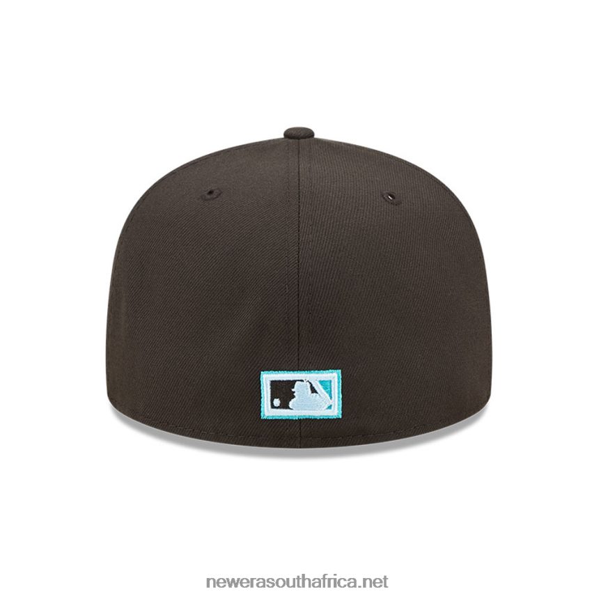 Miami Marlins MLB Cloud Black 59FIFTY Fitted Cap New Era TRBRBN422