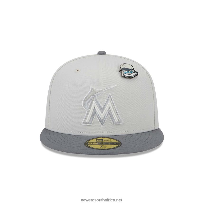 Miami Marlins Outer Space Grey 59FIFTY Fitted Cap New Era TRBRBN318