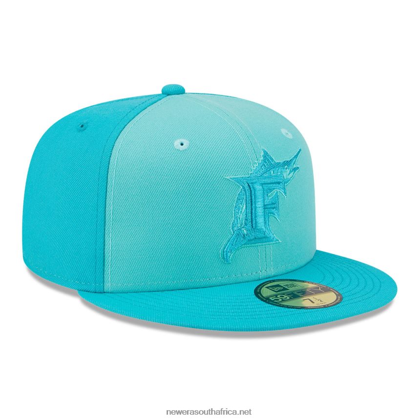 Miami Marlins Tri Tone Team Blue 59FIFTY Fitted Cap New Era TRBRBN857
