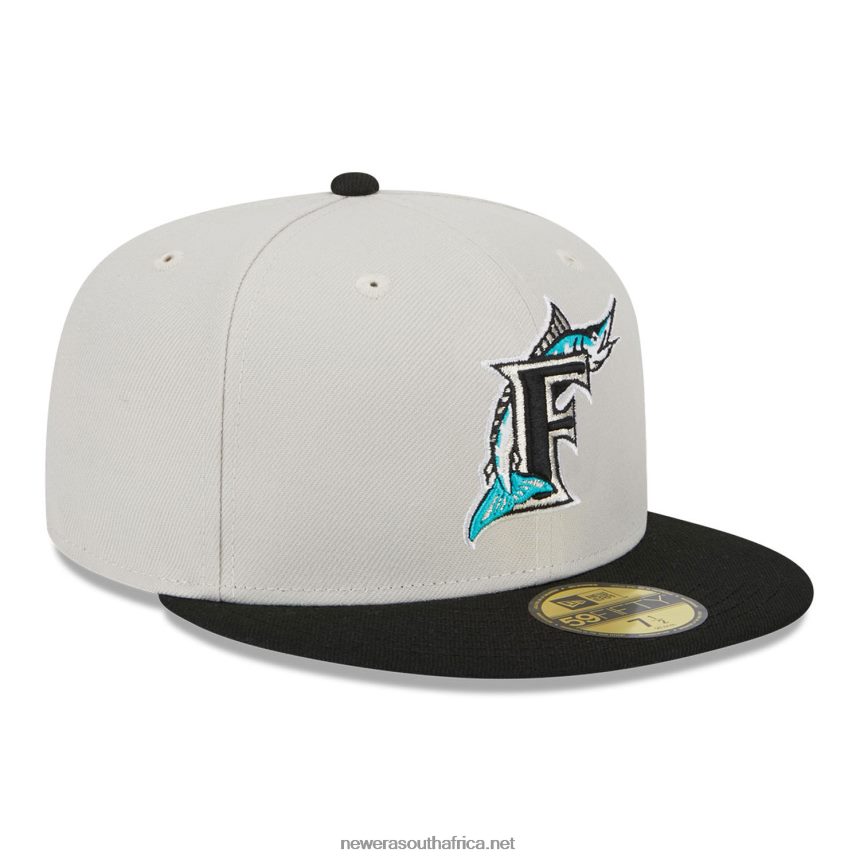 Miami Marlins Varsity Letter Stone 59FIFTY Fitted Cap New Era TRBRBN439