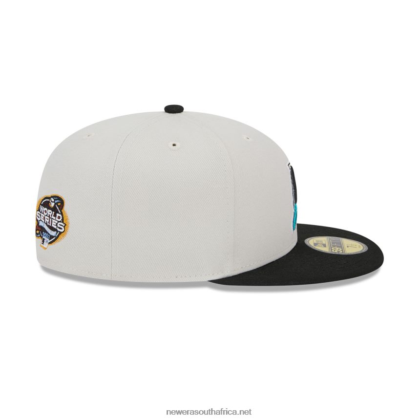 Miami Marlins Varsity Letter Stone 59FIFTY Fitted Cap New Era TRBRBN439