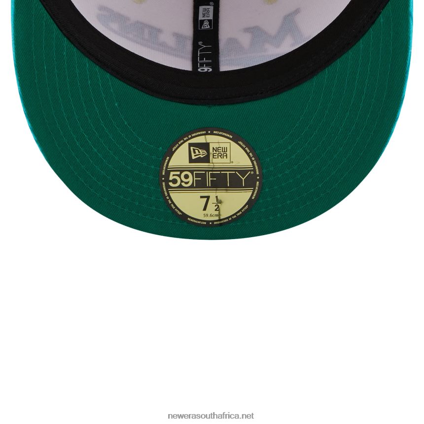 Miami Marlins Vintage Cord White 59FIFTY Fitted Cap New Era TRBRBN1284