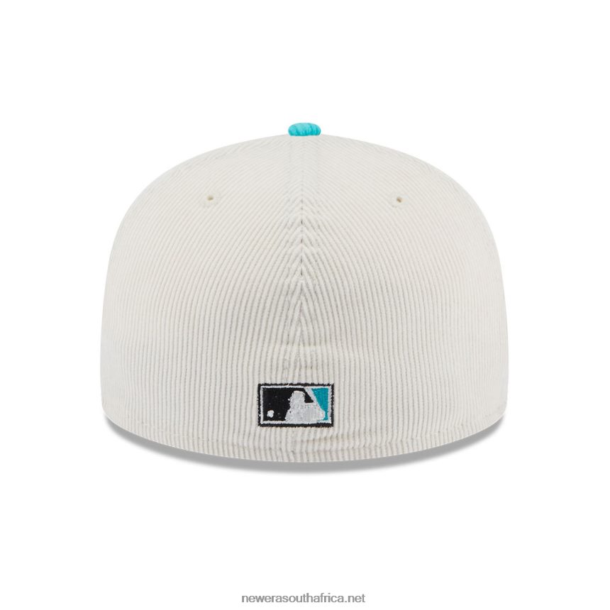 Miami Marlins Vintage Cord White 59FIFTY Fitted Cap New Era TRBRBN1284