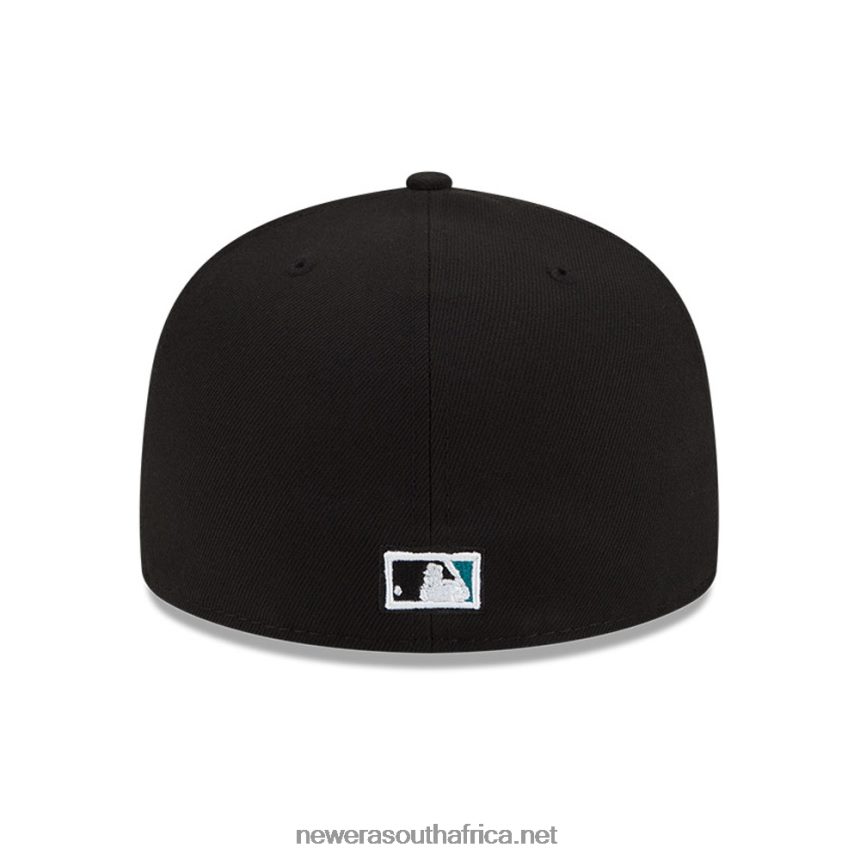 Miami Marlins Visor Bloom Black 59FIFTY Fitted Cap New Era TRBRBN243