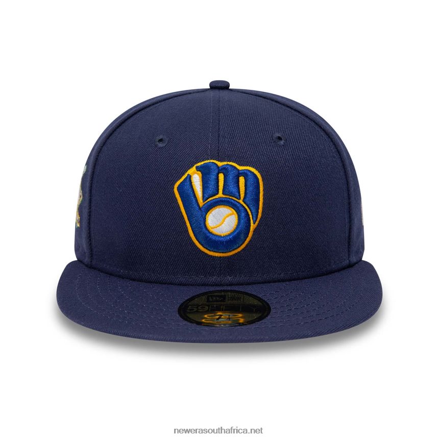 Milwaukee Brewers 25th Anniversary Navy 59FIFTY Fitted Cap New Era TRBRBN389