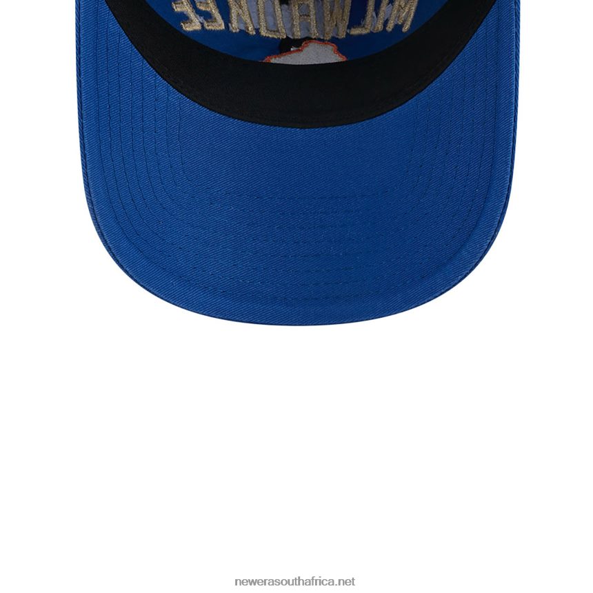Milwaukee Bucks Authentics City Edition Blue 9TWENTY Adjustable Cap New Era TRBRBN2231
