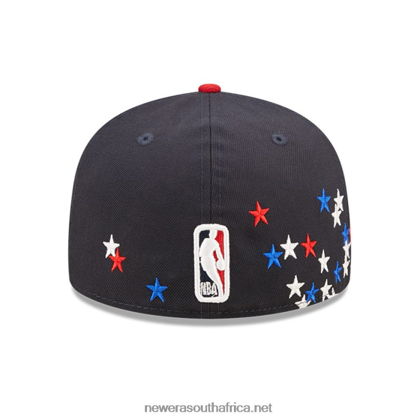 Milwaukee Bucks NBA Americana Navy 59FIFTY Fitted Cap New Era TRBRBN1149