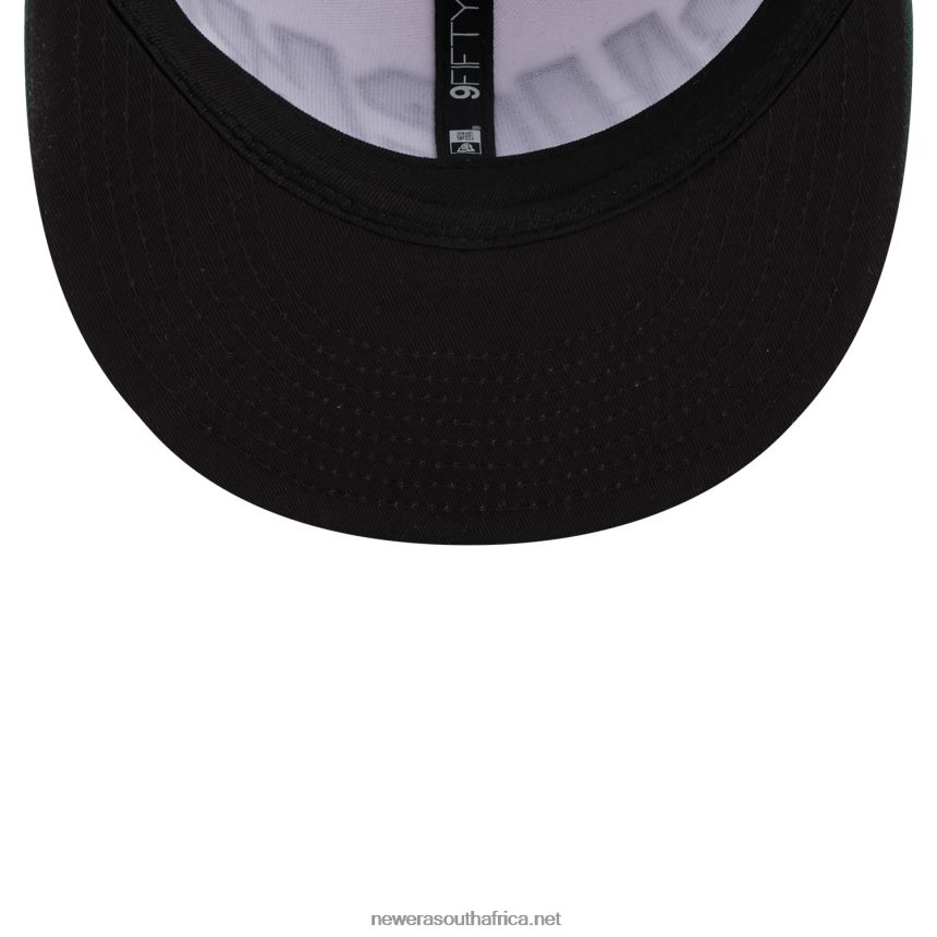 Milwaukee Bucks NBA Back Half Green 9FIFTY Snapback Cap New Era TRBRBN2049