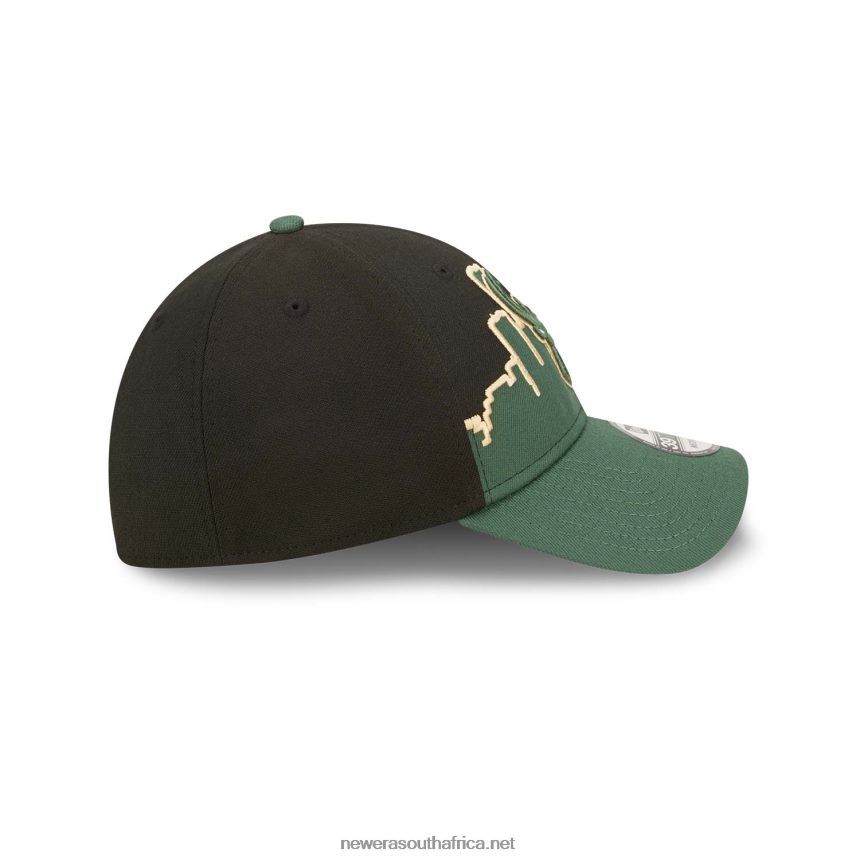 Milwaukee Bucks NBA Tip Off 2022 Black 39THIRTY Stretch Fit Cap New Era TRBRBN2210