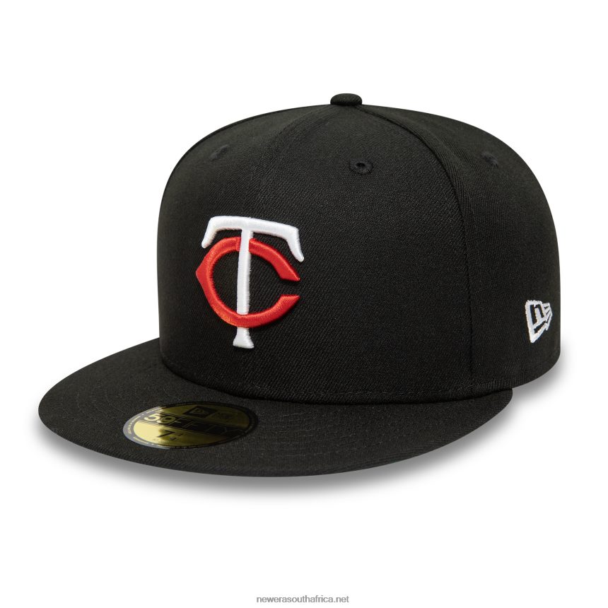 Minnesota Twins American League Stadium Black 59FIFTY Fitted Cap New Era TRBRBN989