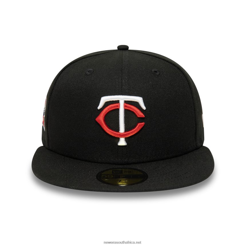 Minnesota Twins American League Stadium Black 59FIFTY Fitted Cap New Era TRBRBN989