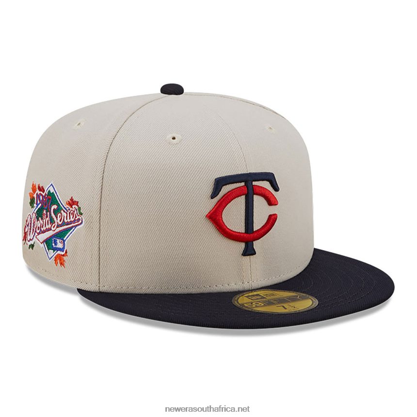 Minnesota Twins Fall Classic White 59FIFTY Fitted Cap New Era TRBRBN347