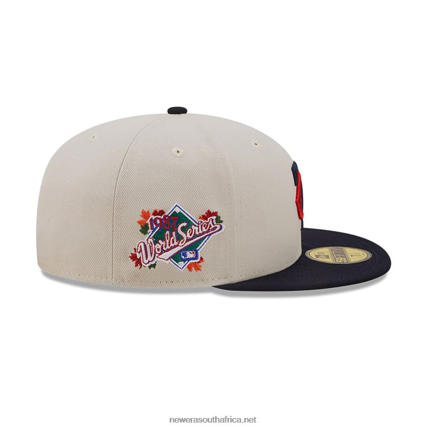 Minnesota Twins Fall Classic White 59FIFTY Fitted Cap New Era TRBRBN347