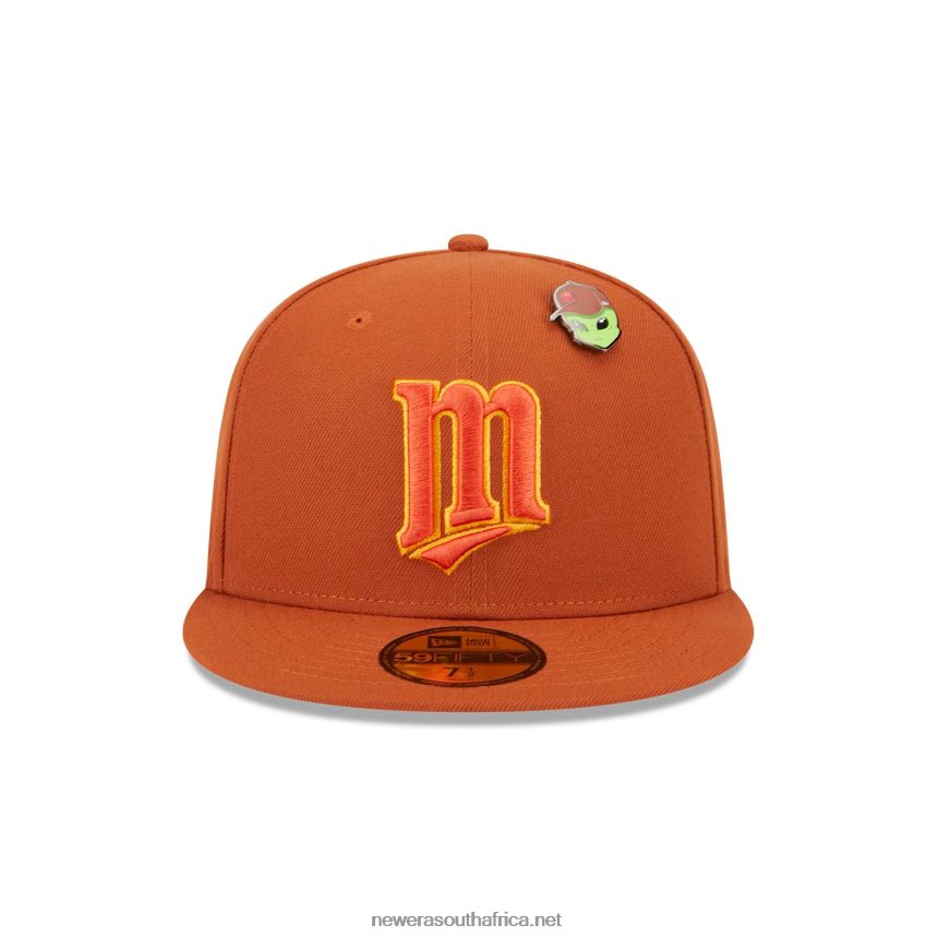 Minnesota Twins Outer Space Orange 59FIFTY Fitted Cap New Era TRBRBN564