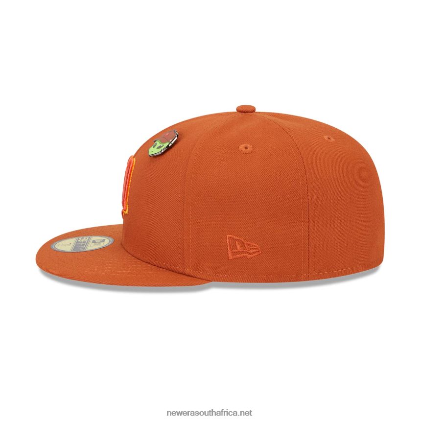 Minnesota Twins Outer Space Orange 59FIFTY Fitted Cap New Era TRBRBN564