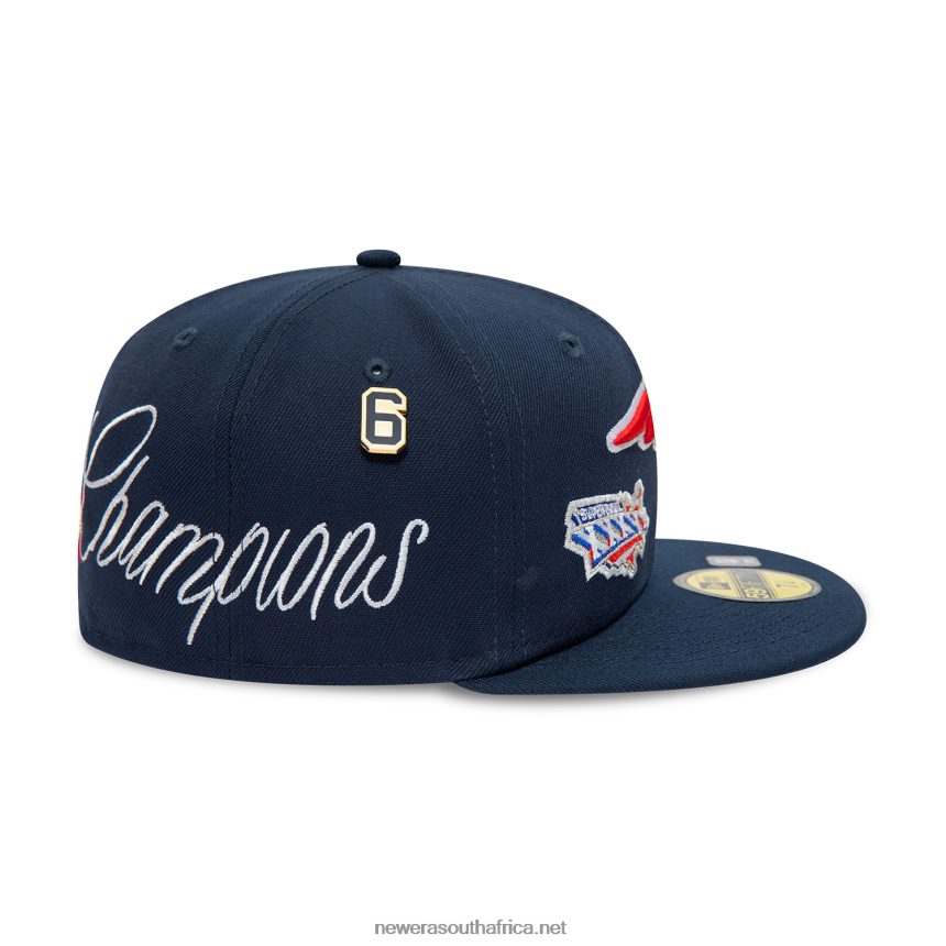 New England Patriots Historic Champs Navy 59FIFTY Fitted Cap New Era TRBRBN158