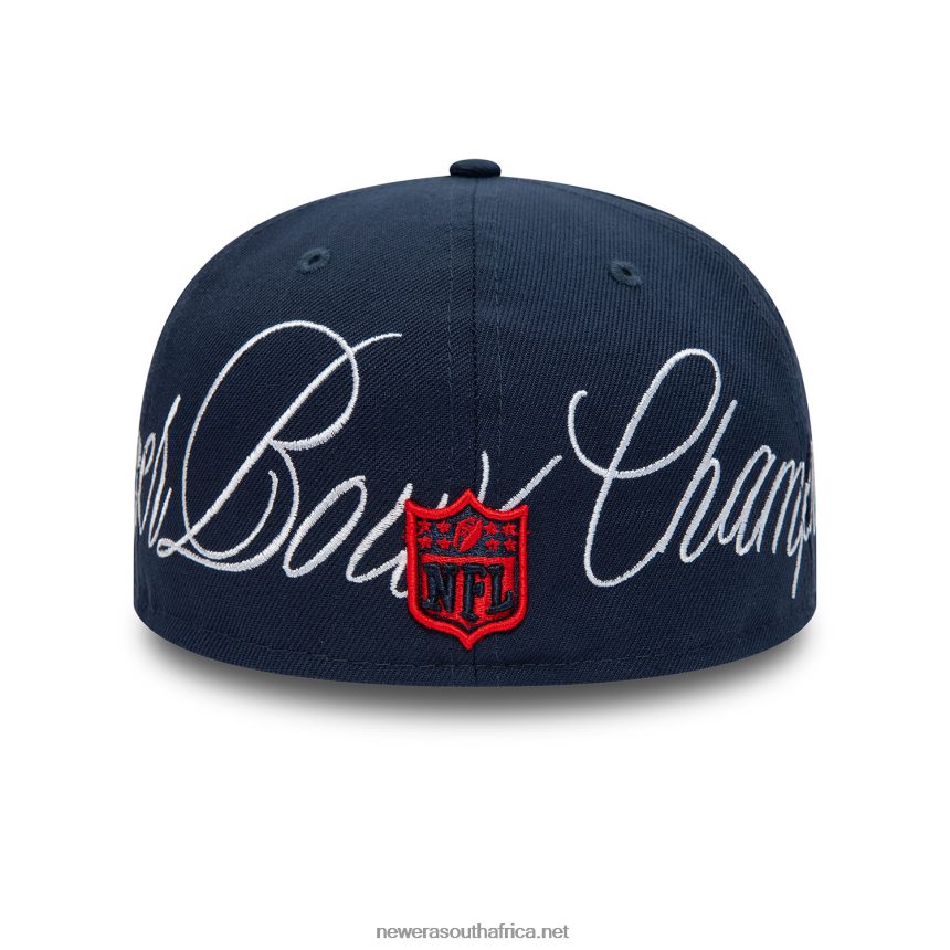 New England Patriots Historic Champs Navy 59FIFTY Fitted Cap New Era TRBRBN158