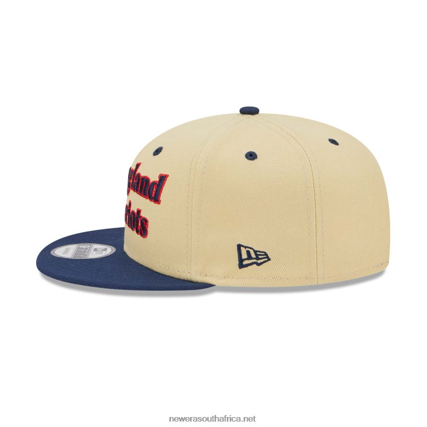 New England Patriots NFL Retro Cream 9FIFTY Snapback Cap New Era TRBRBN2102