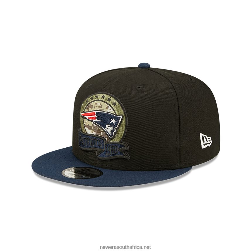 New England Patriots NFL Salute to Service Black 9FIFTY Snapback Cap New Era TRBRBN2077