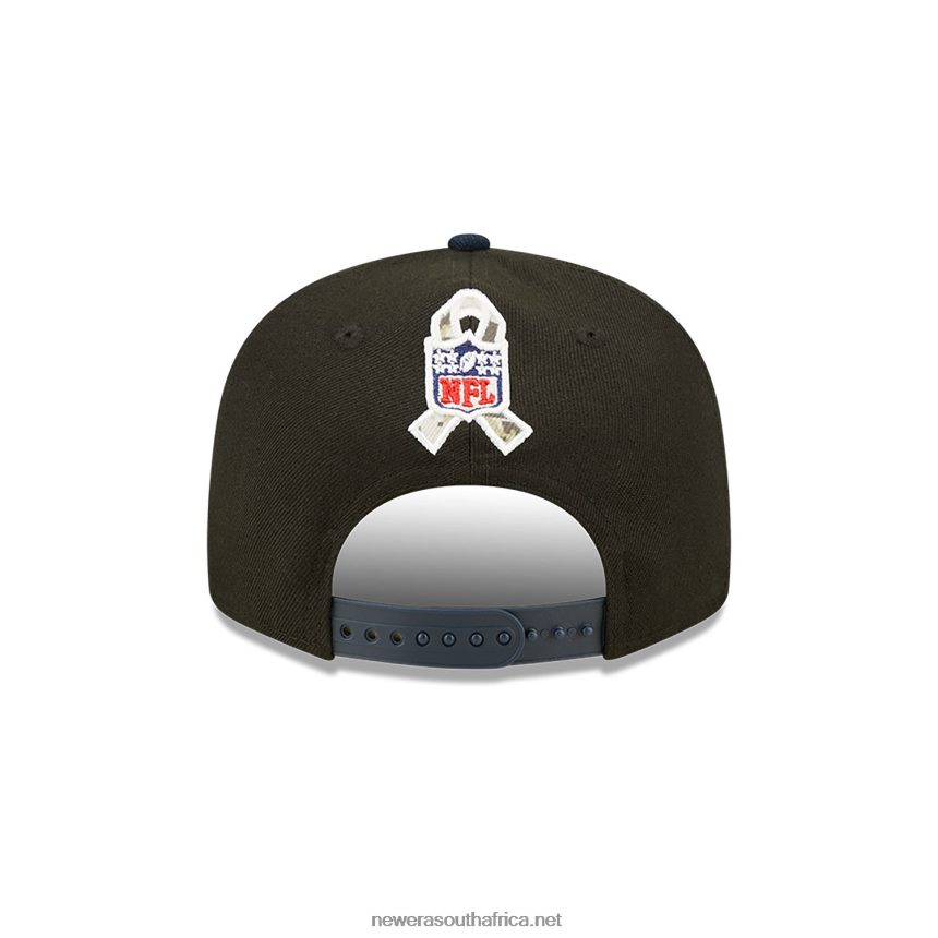 New England Patriots NFL Salute to Service Black 9FIFTY Snapback Cap New Era TRBRBN2077